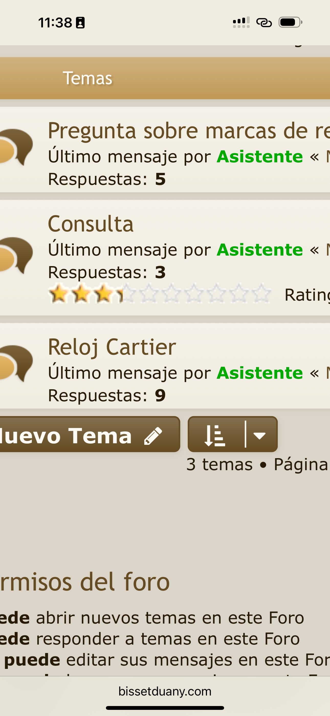 5. Detectar temas interesantes (como quien rastrea tesoros)<br /><br />Para saber si un tema vale la pena:<br />	•	Fíjate en la cantidad de respuestas: si hay interacción, hay interés.<br />	•	Algunos temas tienen estrellas de valoración, indicadas por los propios usuarios.<br />	•	El título también te da pistas: los temas bien redactados suelen contener contenido valioso.<br /><br />Lo que genera conversación, probablemente contiene valor.