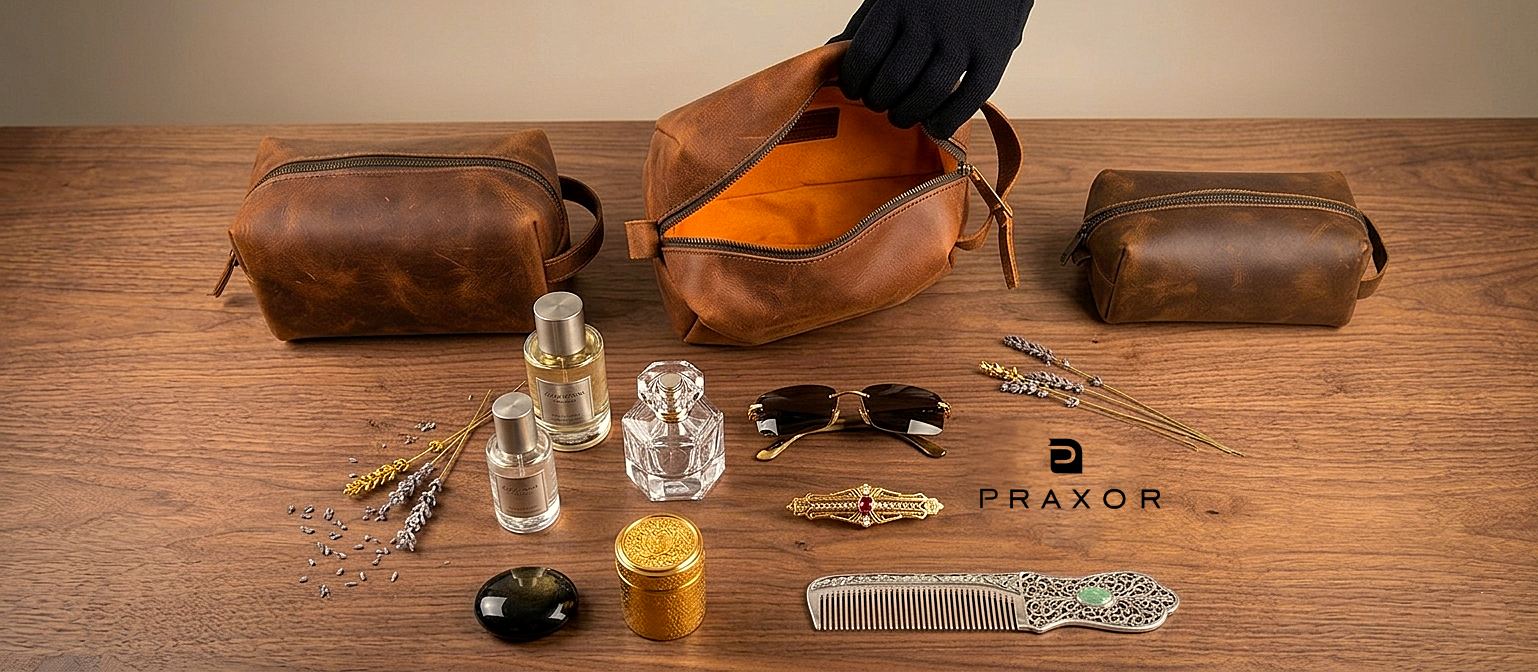 Praxor Leather Travel Case - Image 4