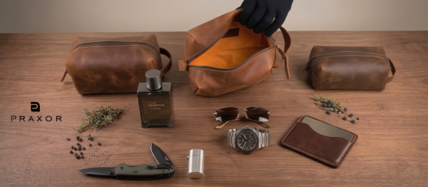 Praxor Leather Travel Case