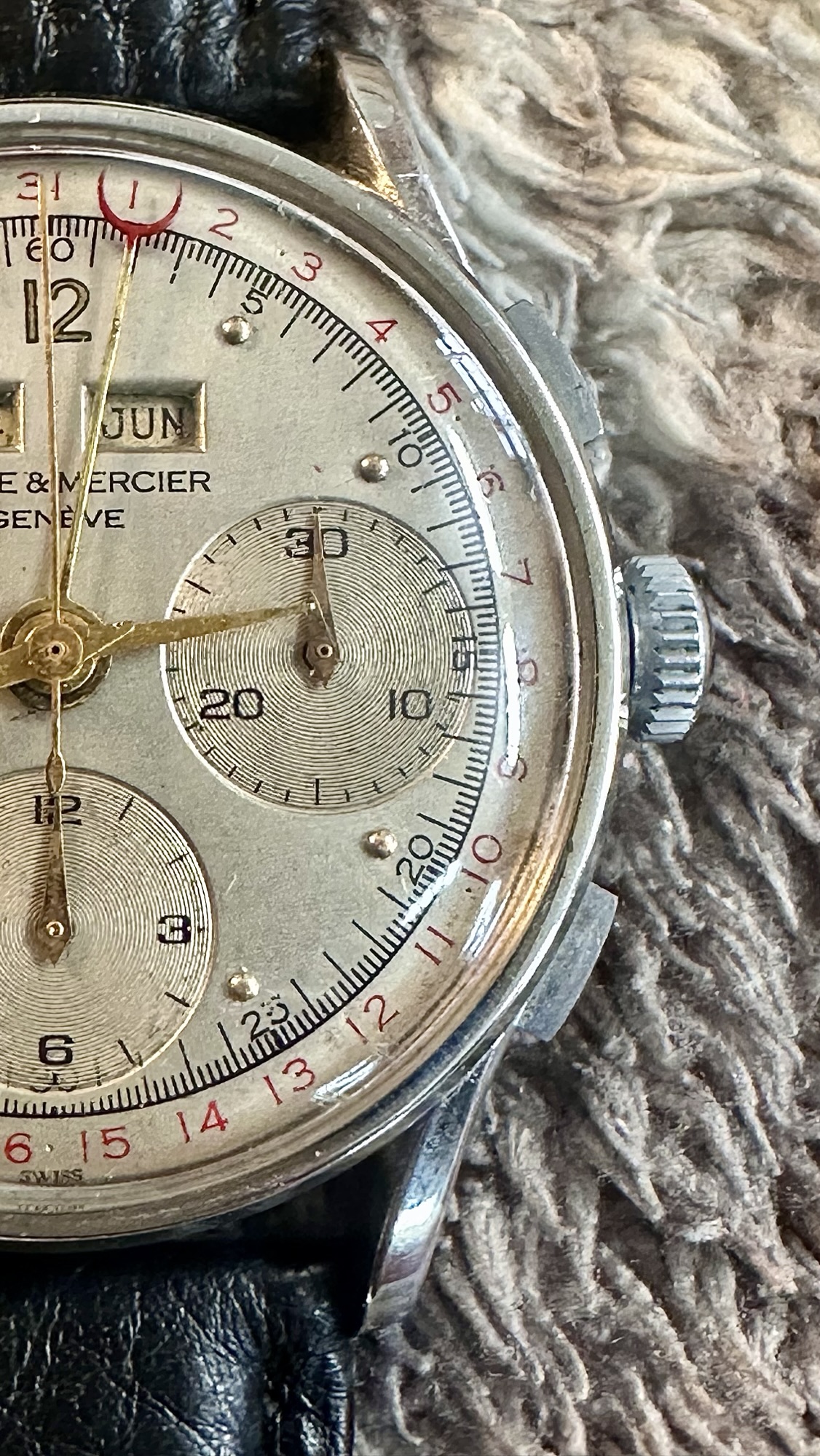 Baume & Mercier Genève · Triple Calendar Chronograph · Valjoux 72C · Circa 1950s - Image 1