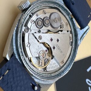 Zaria Vintage — Manual Caliber 2609, 17 Jewels | Deep Blue Pelle Strap - Image 4