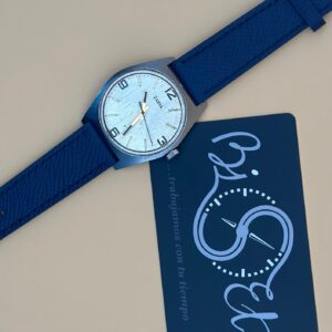 Zaria Vintage — Manual Caliber 2609, 17 Jewels | Deep Blue Pelle Strap - Image 2