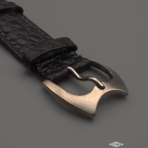 Gatora Caiman Crest — Crocodile Watch Strap with Grade 2 Titanium Buckle - Image 4